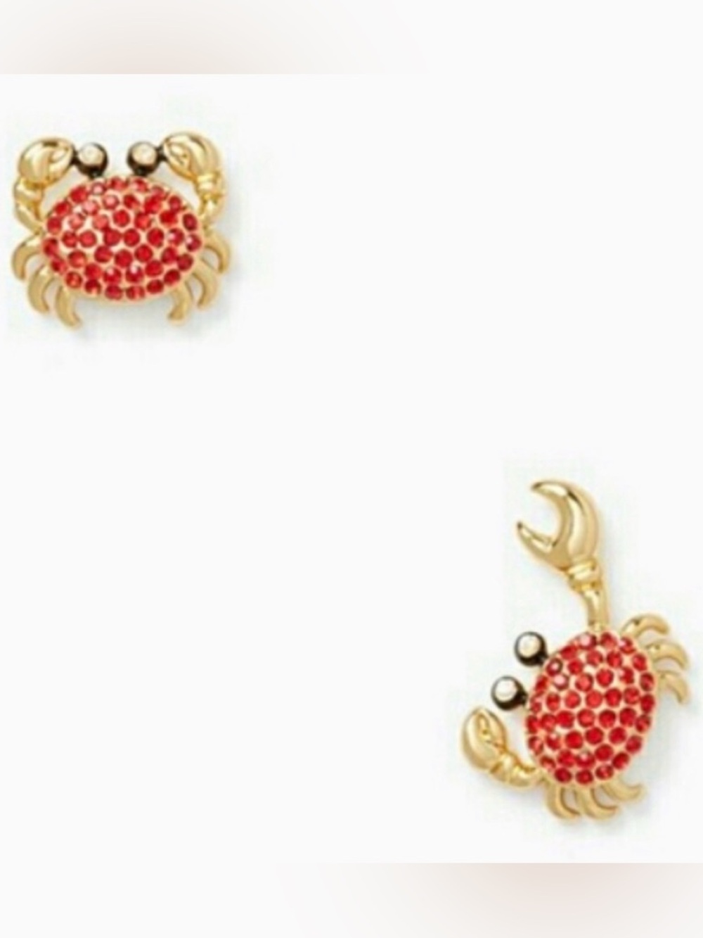 🆕 🦀 Kate Spade ♠️ New York Shore Thing Crab Earrings NWT New!